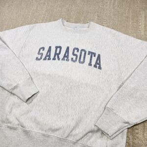 Vintage Champion Sweatshirt Adult Medium Reverse Weave Heavy Cotton Sarasota FL